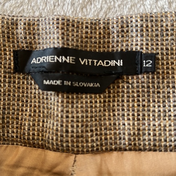 Adrienne Vittadini Women's Tweed Straight Leg Trousers Pants Pockets Lined FLAW - Picture 10 of 12